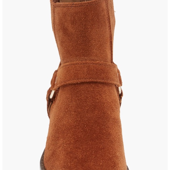 Madewell The Santiago Western Ankle Boot - Dried Maple - Size 9.5 Suede Harness - Picture 3 of 8